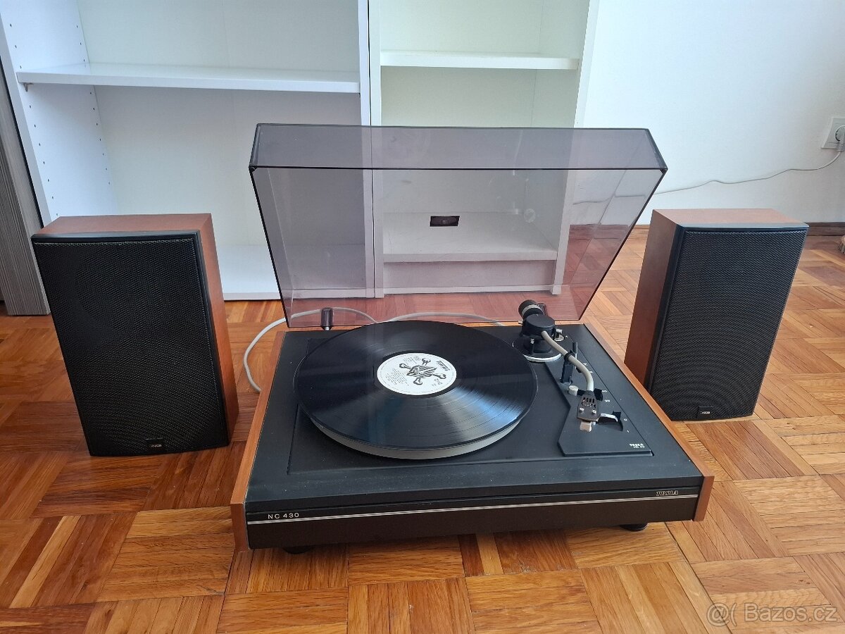 Gramofon Tesla NC 430 + zesilovač Tesla AZS 222 + reprodukto - 4