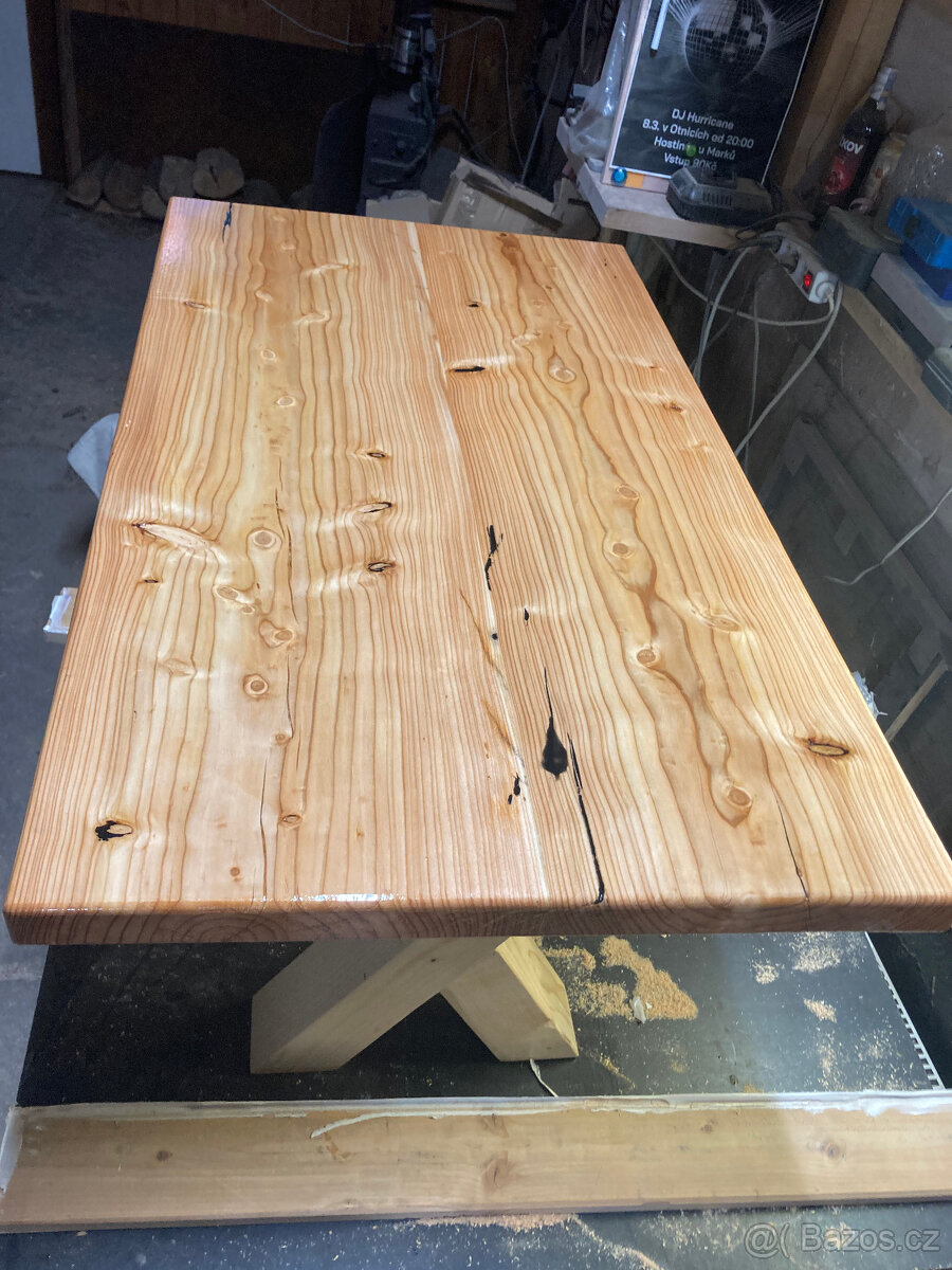 Konferenční stolek z masivu - 4