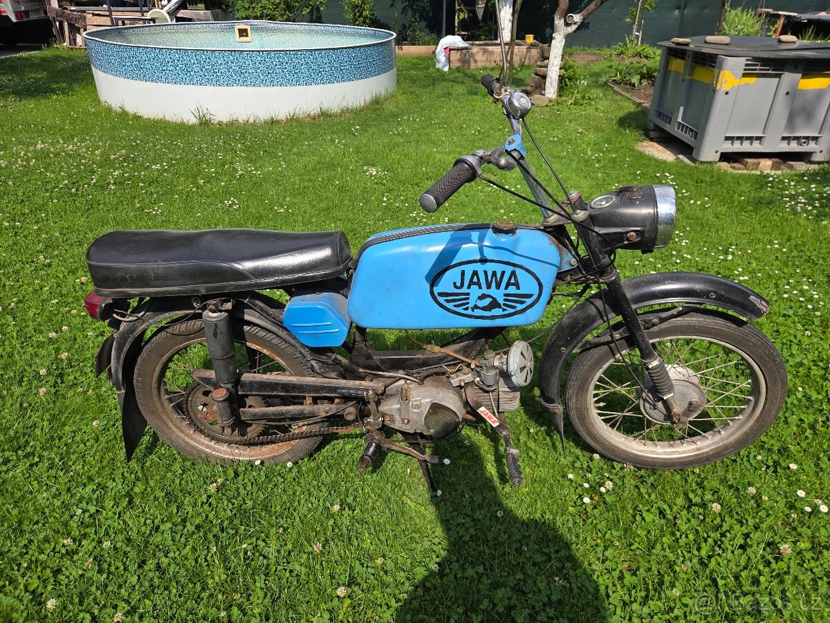 Jawa 23 Mustang bez TP, modrý 1. - 4