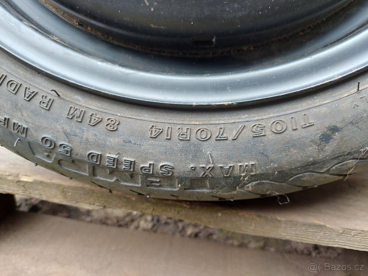 4x100 R14 Rezerva Dojezdové kolo - 4