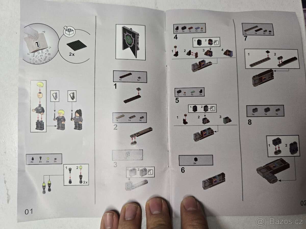 STAVEBNICE HARRY POTTER Vlajky Zmiozelu (náhrady) - 4