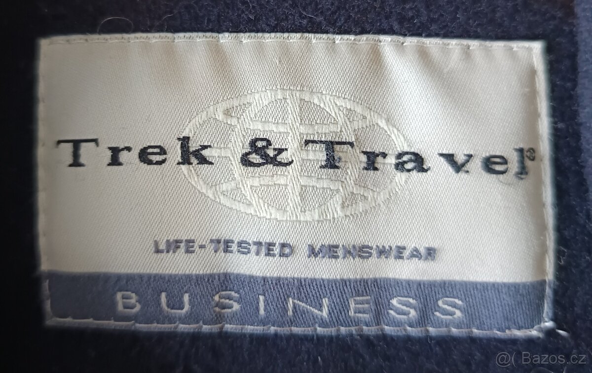 Pánská vlněná parka tmavomodrá - 4