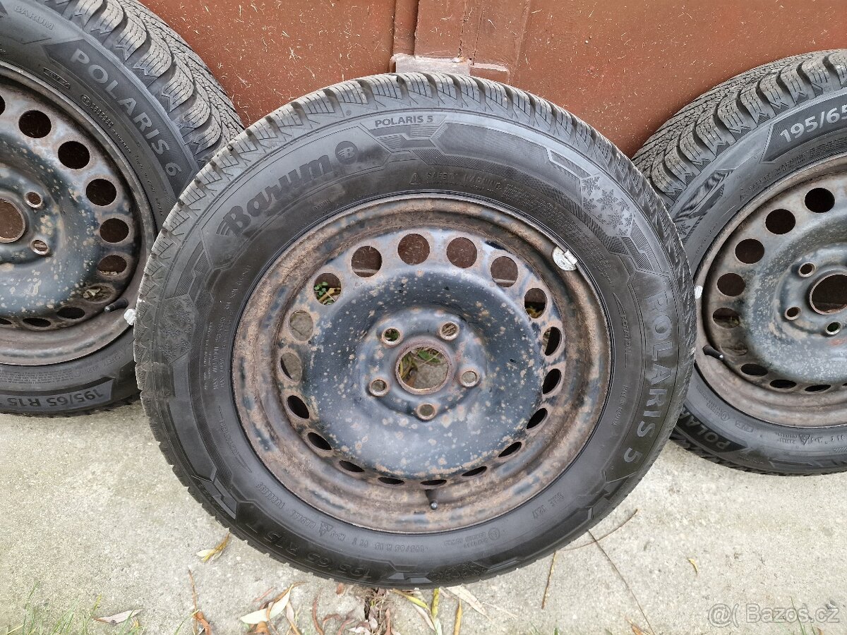 ❄️ Zimní sada kol 195/65 R15 | rozteč 5×112 | Barum Polaris - 4