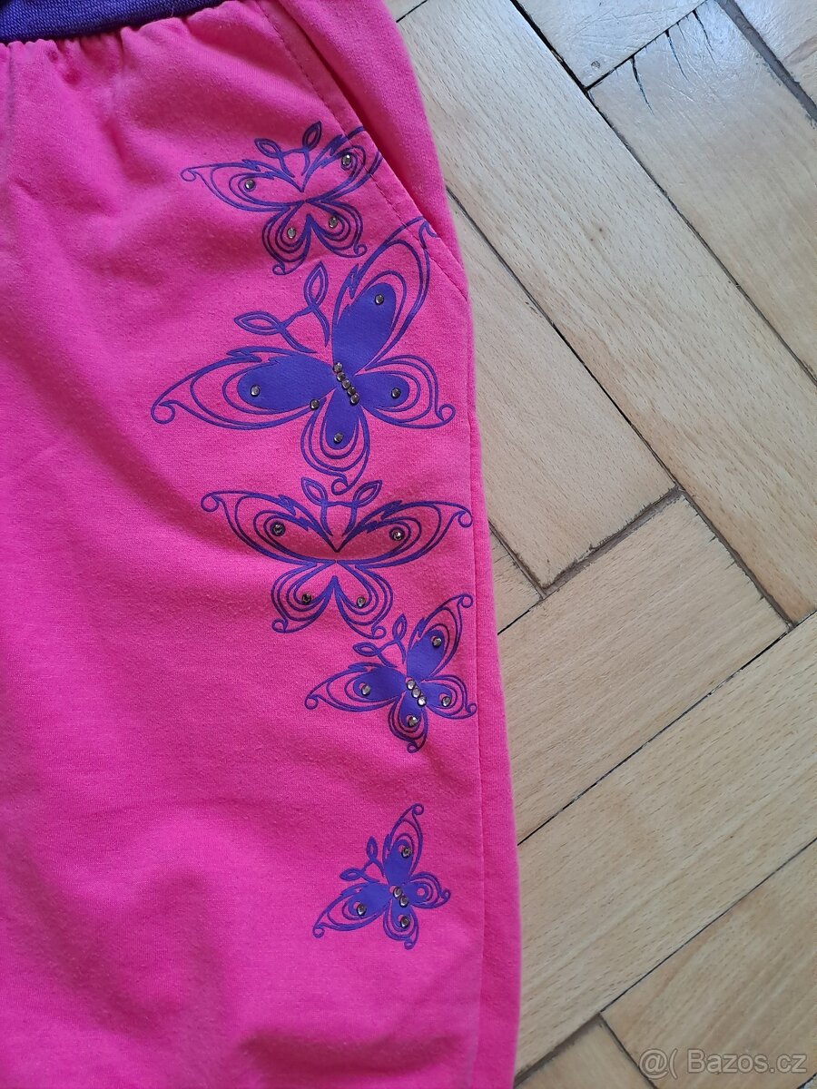 Třičtvrteční tepláky zn. Lewro, vel. 128/134 - 4