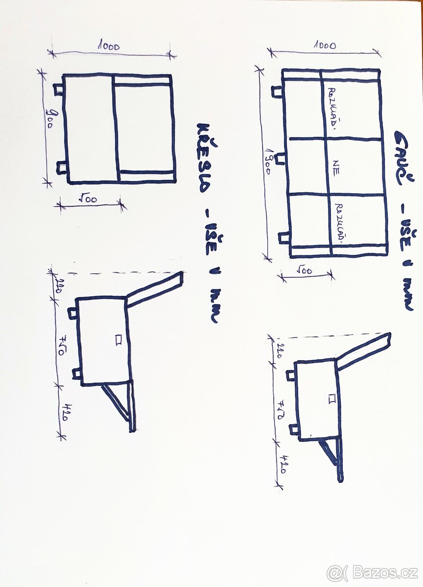 Sedací souprava 3 + 1 - 4