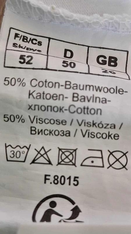 BÍLÉ TRIČKO vel.50 - 4