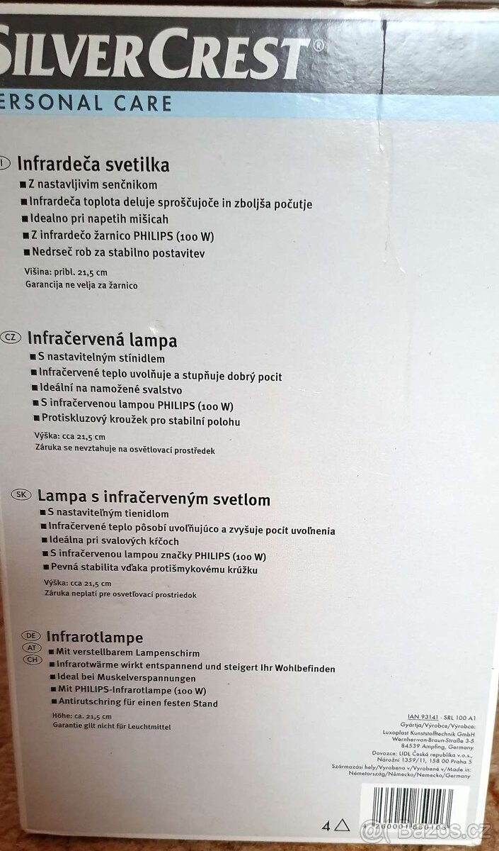 Infračervená lampa 100W - 4