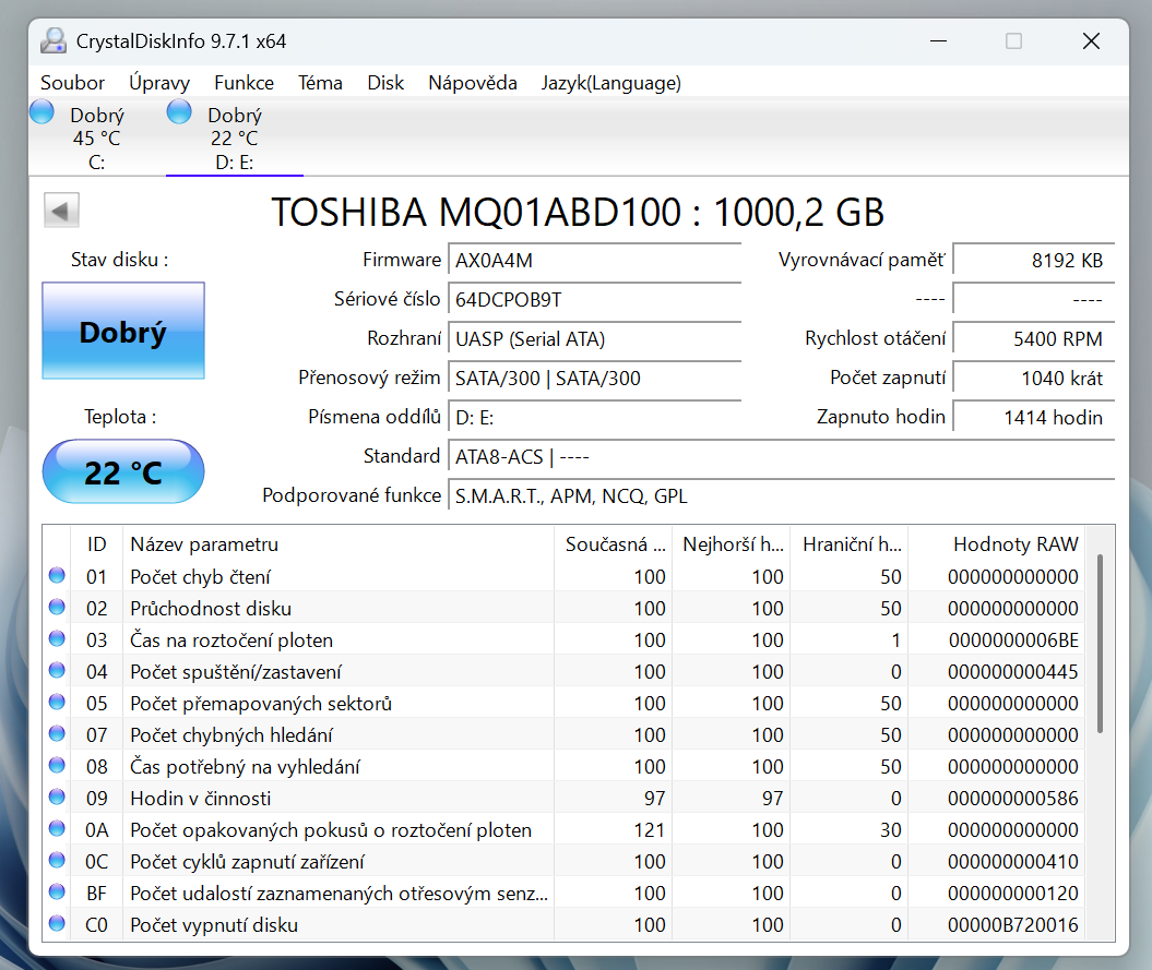 2,5" HDD Toshiba MQ01ABD100 1TB - 4