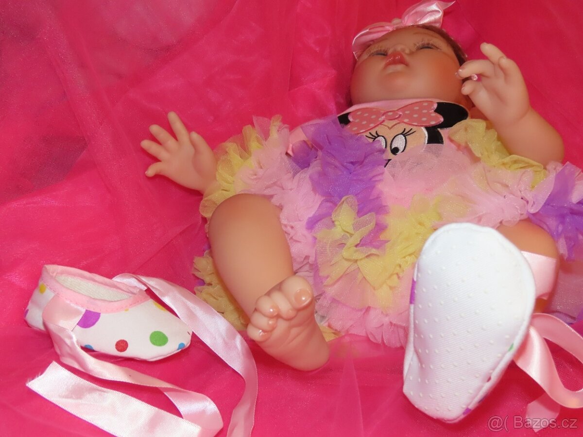 Panenka miminko reborn hračka nová s příslušenstvím - 4