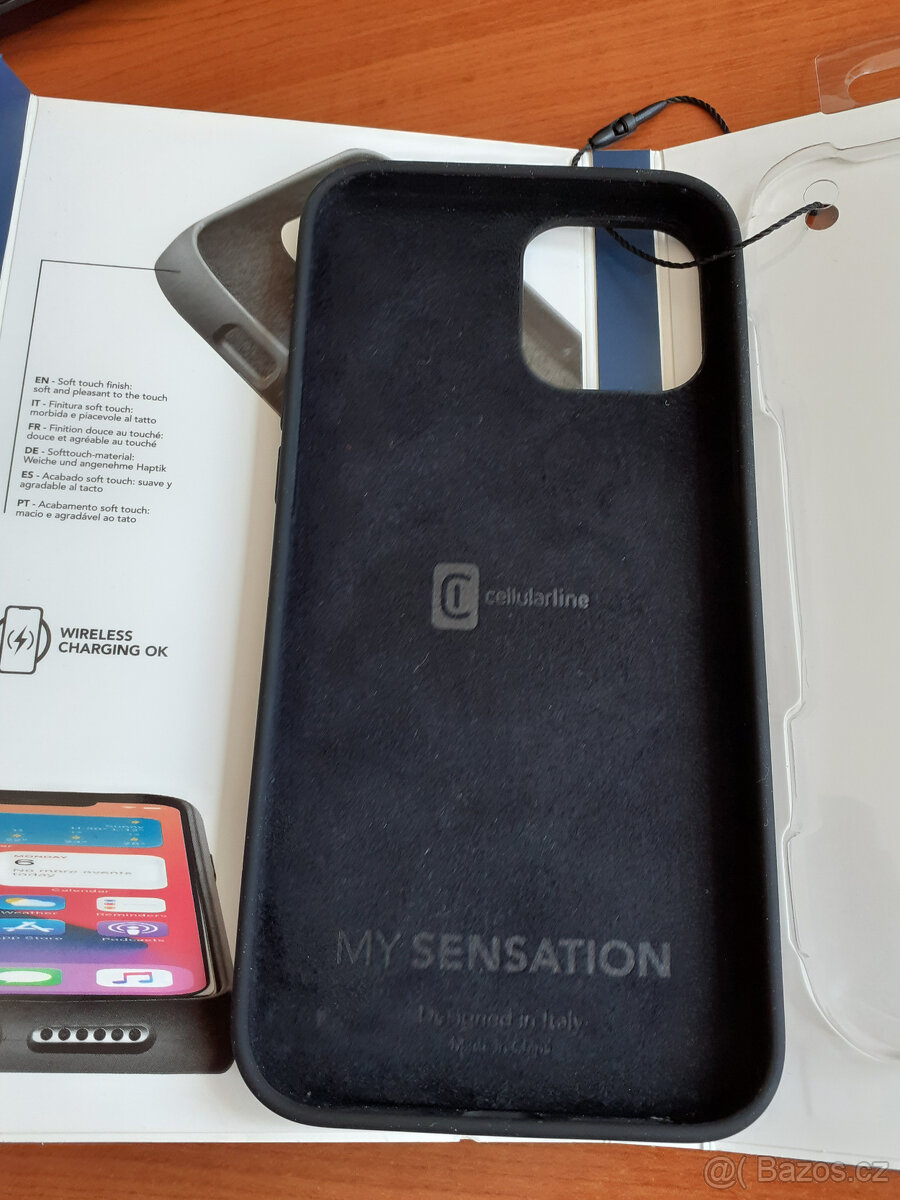iphone 12 pro max kryt CellularLine Sensation černý NOVÝ - 4