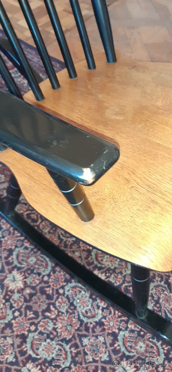 Finské dřevěné houpací křeslo - 4