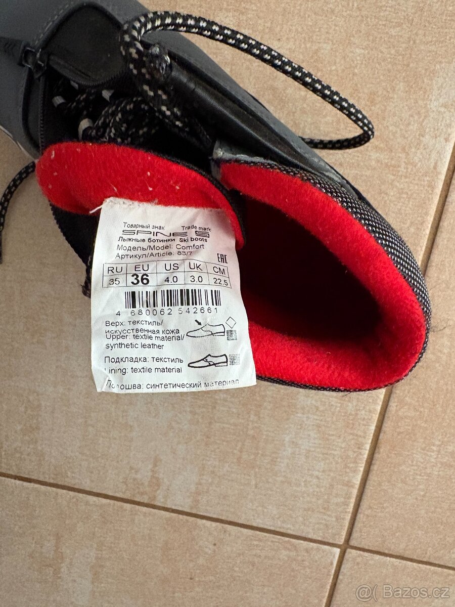 Dětský běžkařský set - lyže 150 cm, boty 36, hůlky 110 cm - 4