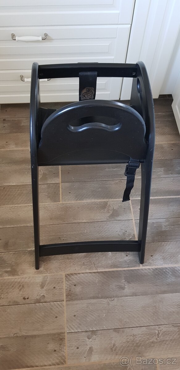 Dětská dřevěná jídelní židlička - 4