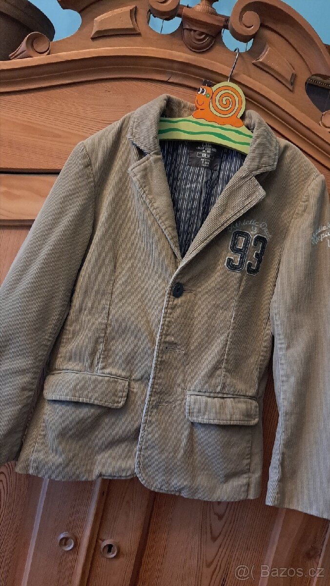 Manšestrové světlé sáčko H&M, vel.146 - 4