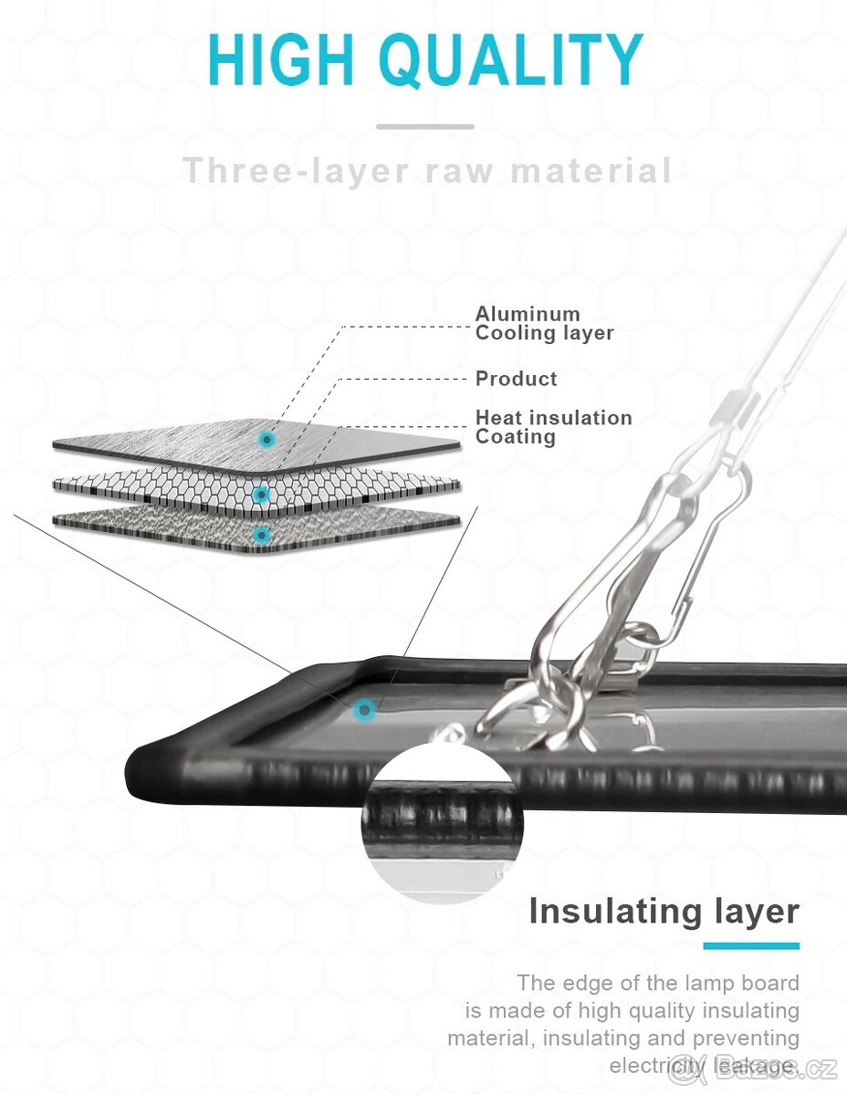 Ultratenký LED Grow Light Full Spectrum Red+Blue. - 4