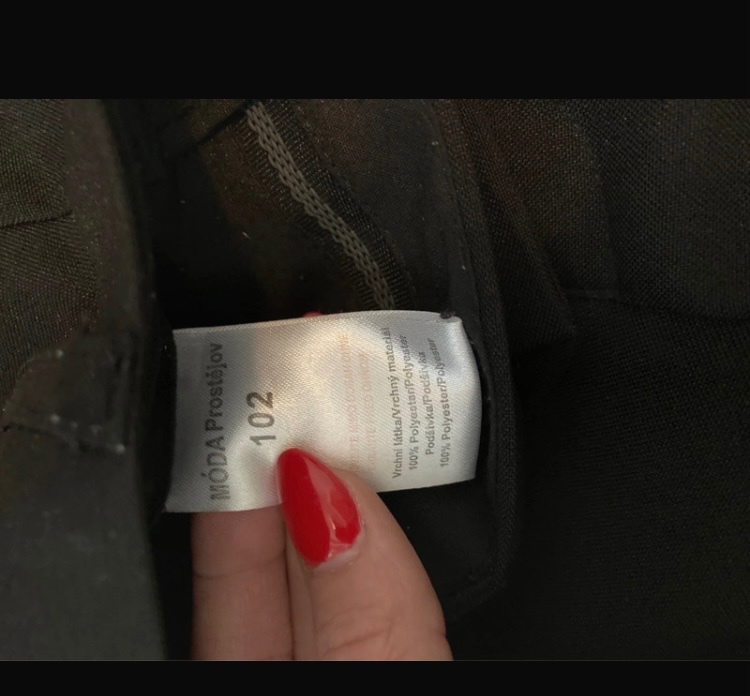 Pánské černé společenské kalhoty zn. Móda Prostějov - 4