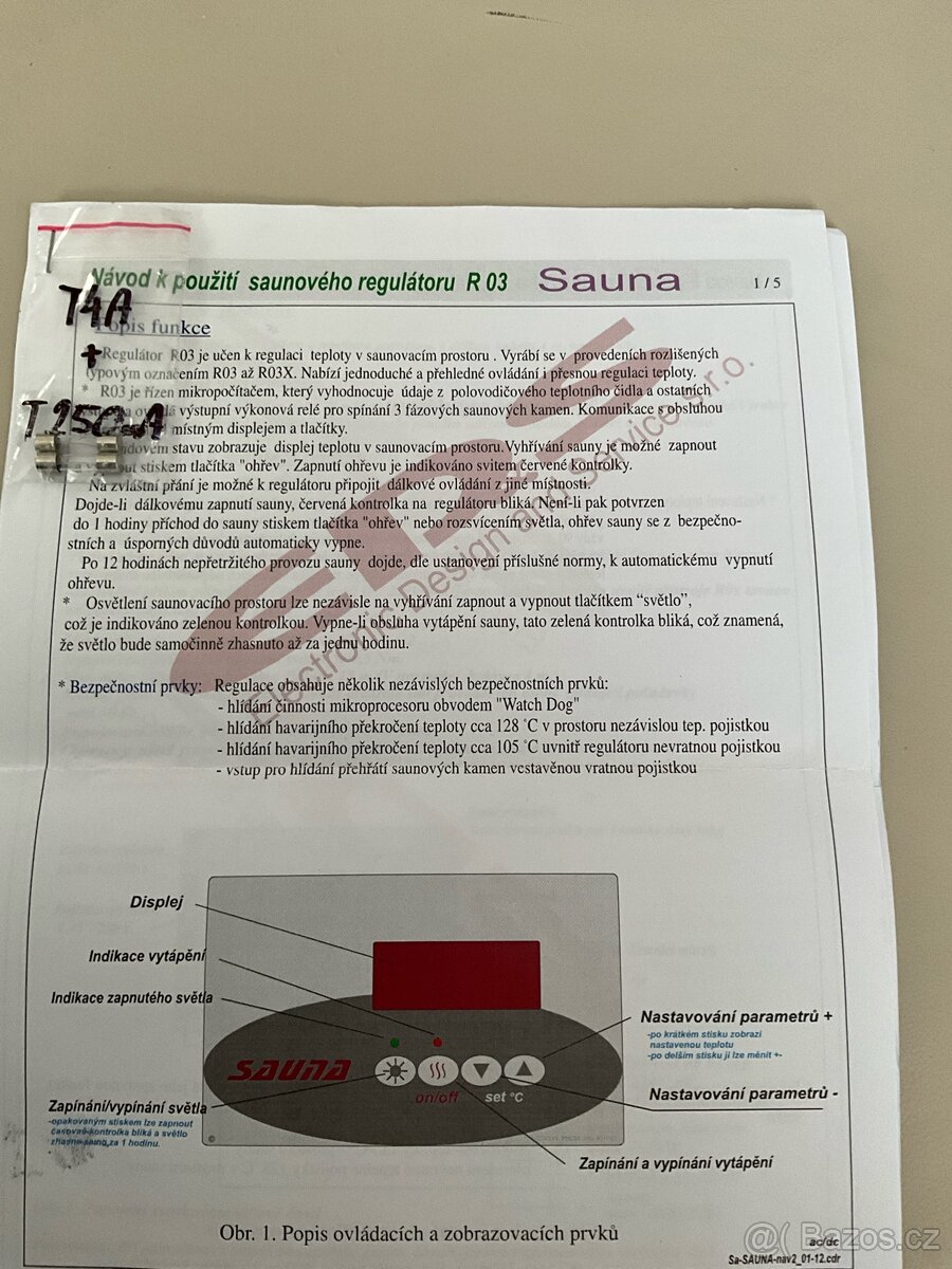 Saunová regulace R 03 - 4