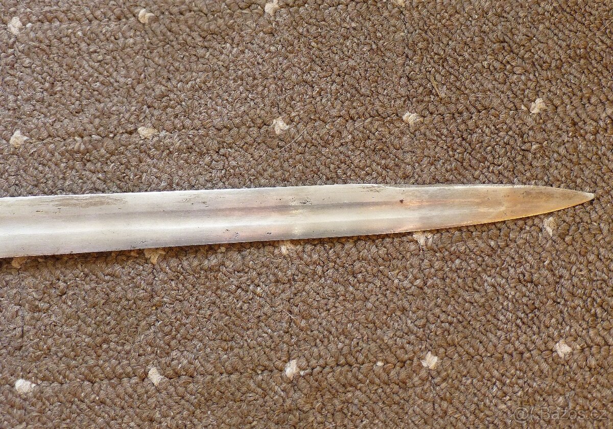 Starožitný lovecký / myslivecký tesák - 4