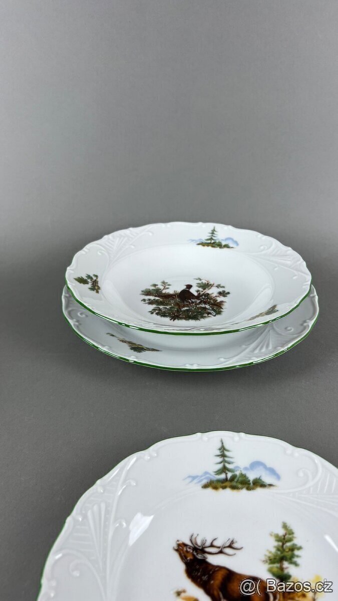 Talířová souprava,NOVÁ, sada talířů, Moritz Zdekauer - 4