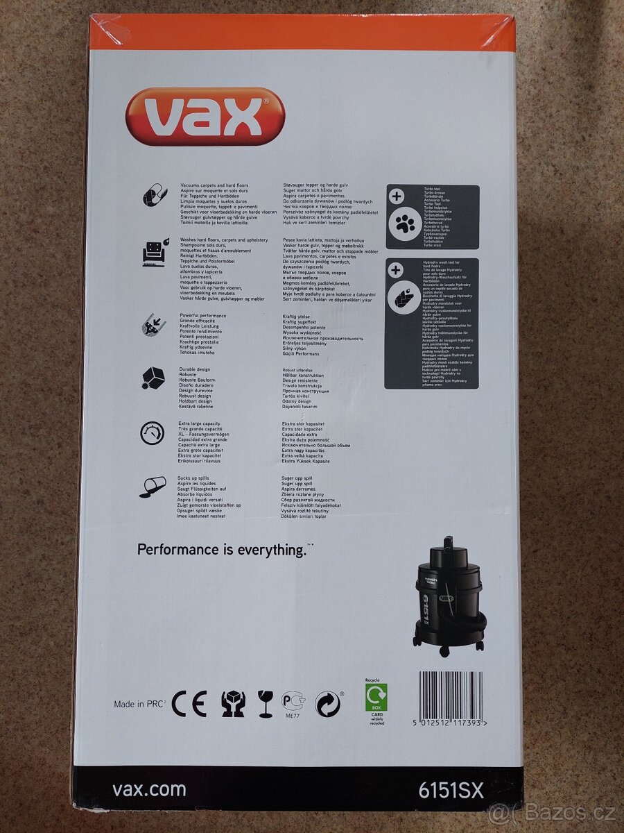 Nový Vysavač VAX 6151SX Suché/Voda 1500W - 4