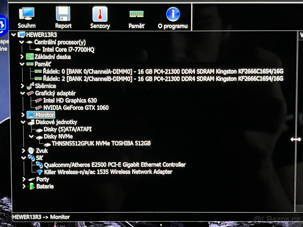 DELL Alienware 13 R3 - i7-7700HQ+GTX1060+2K+32GB - 4
