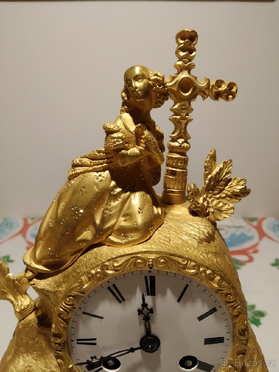 Starožitné krbové hodiny - 4