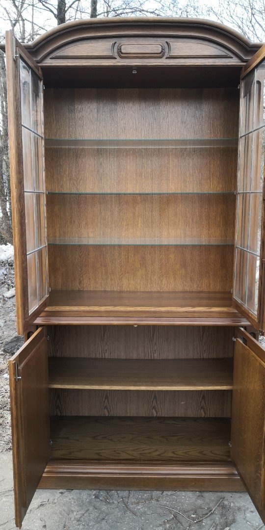 Rustikální masivní vitrína - 4