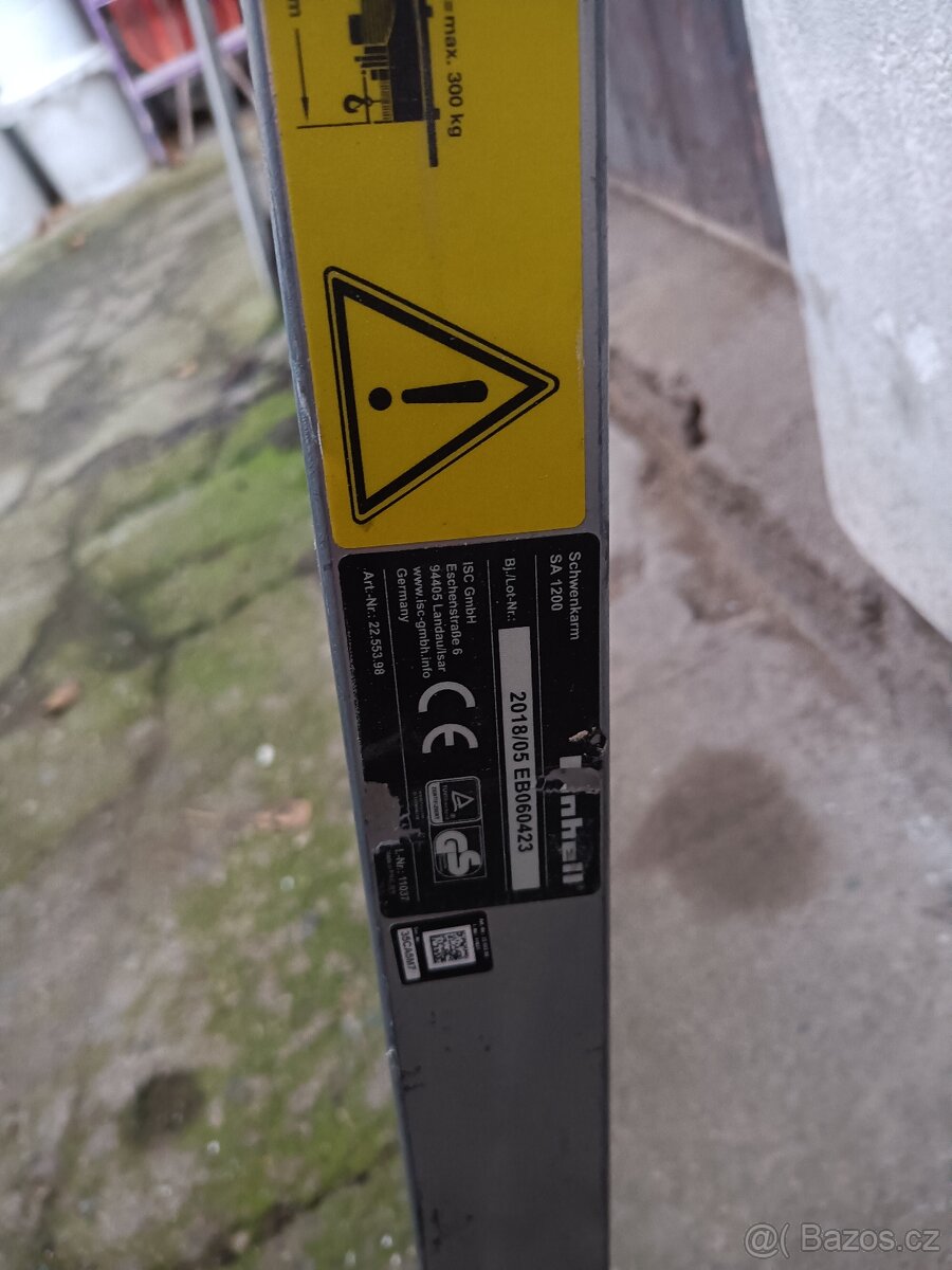 Otočné rameno pro lanové zvedáky - 4