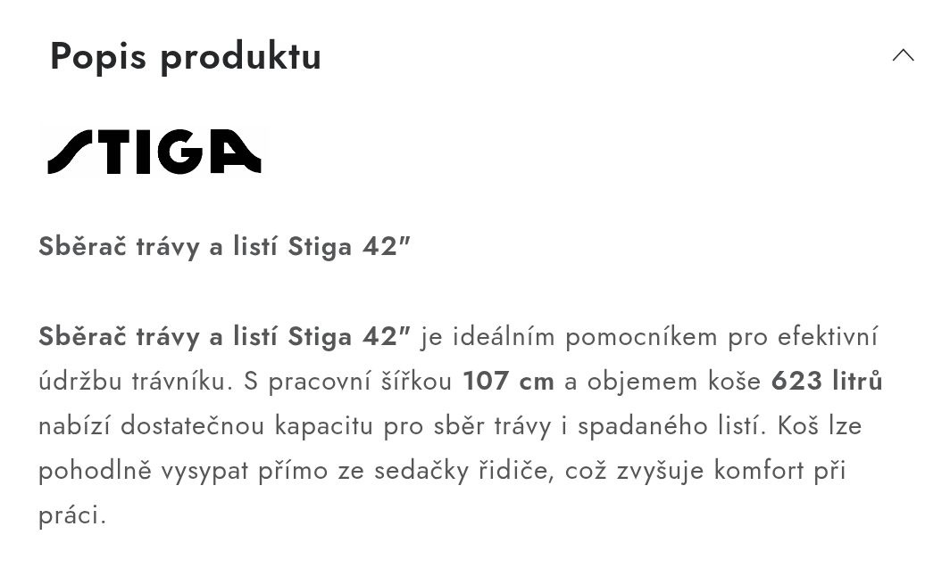 Stiga sběrací vozík - 4