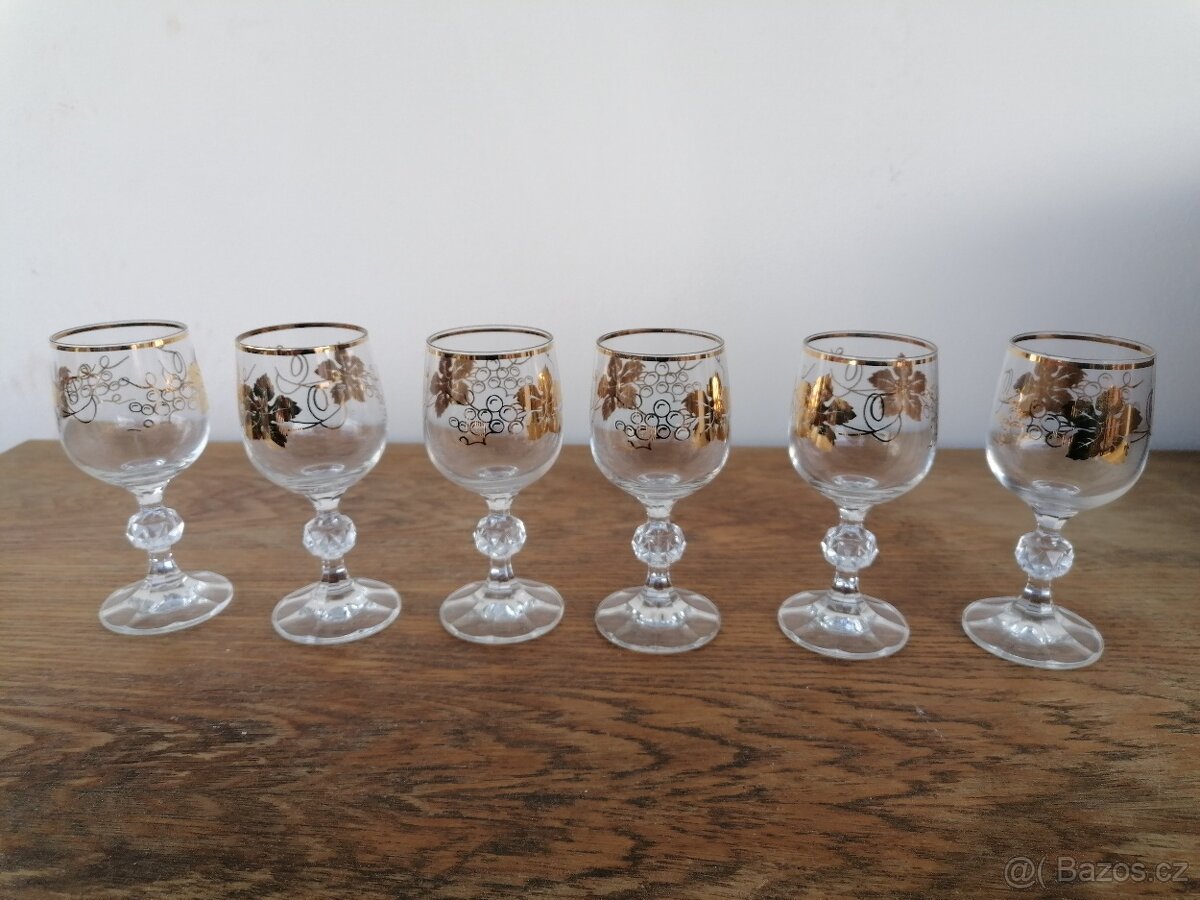 Sady skleničky na víno, likér, whisky - více ve fotkách - 4