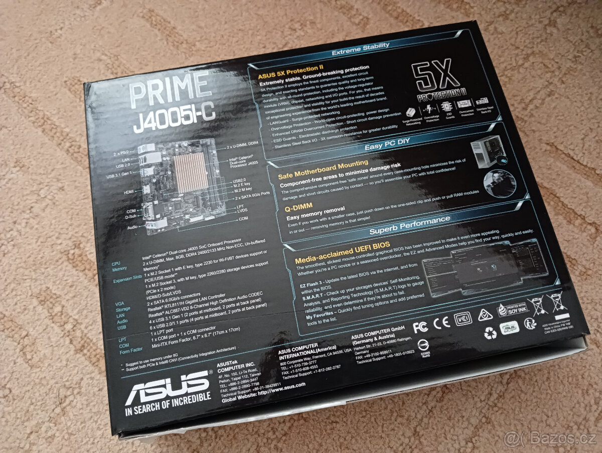 MB ASUS Prime J4005I-C integr. CPU, ITX - 4