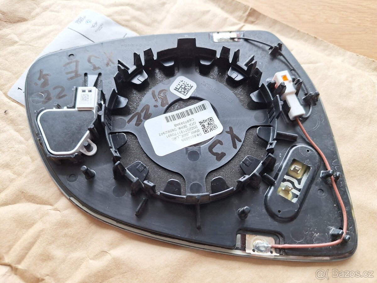 OEM BMW levé zrcátkové sklo – vyhřívané, Driving Assistant - 4