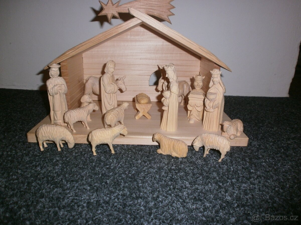 Ručně vyřezávaný český betlém 14a3 - 4