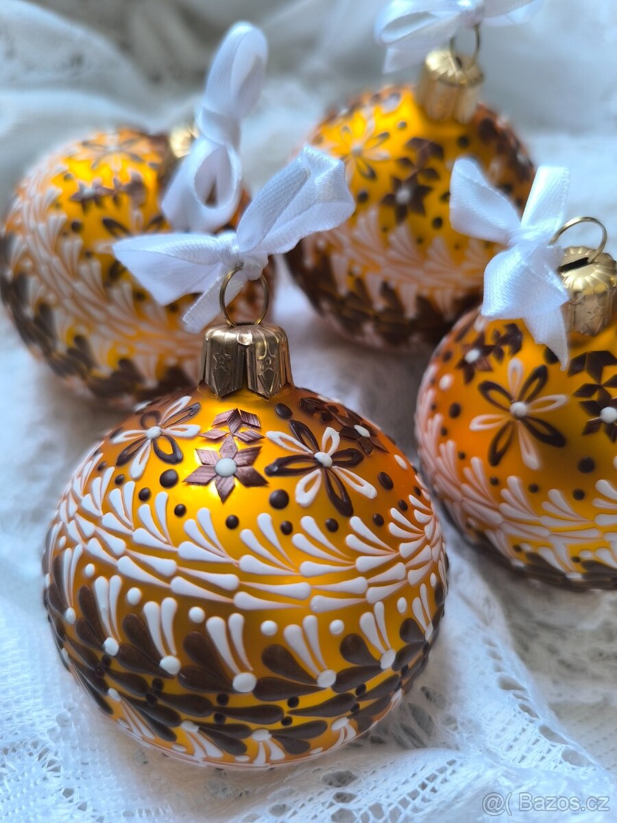 Ručně malované vánoční ozdoby - 4