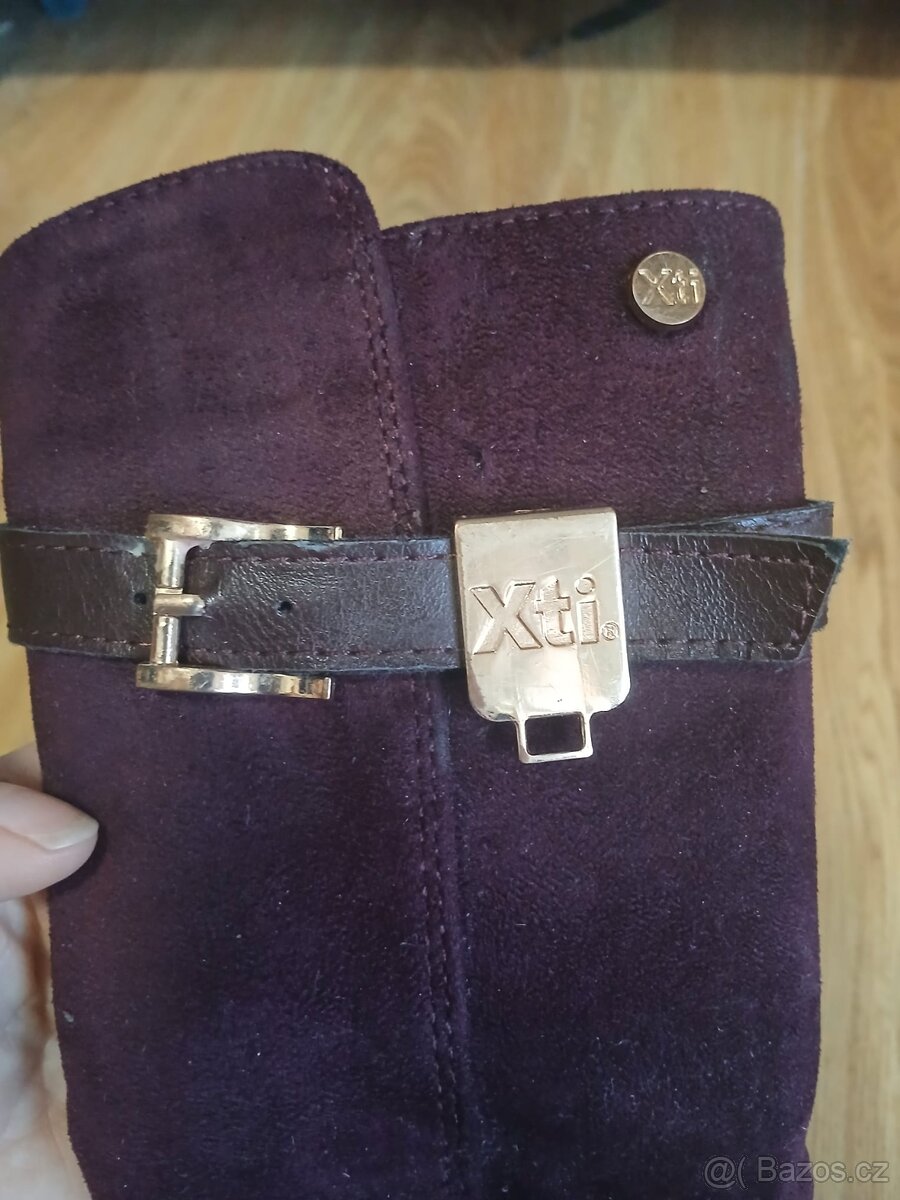 Semišové kozačky X-TI, vel. 28 - 4