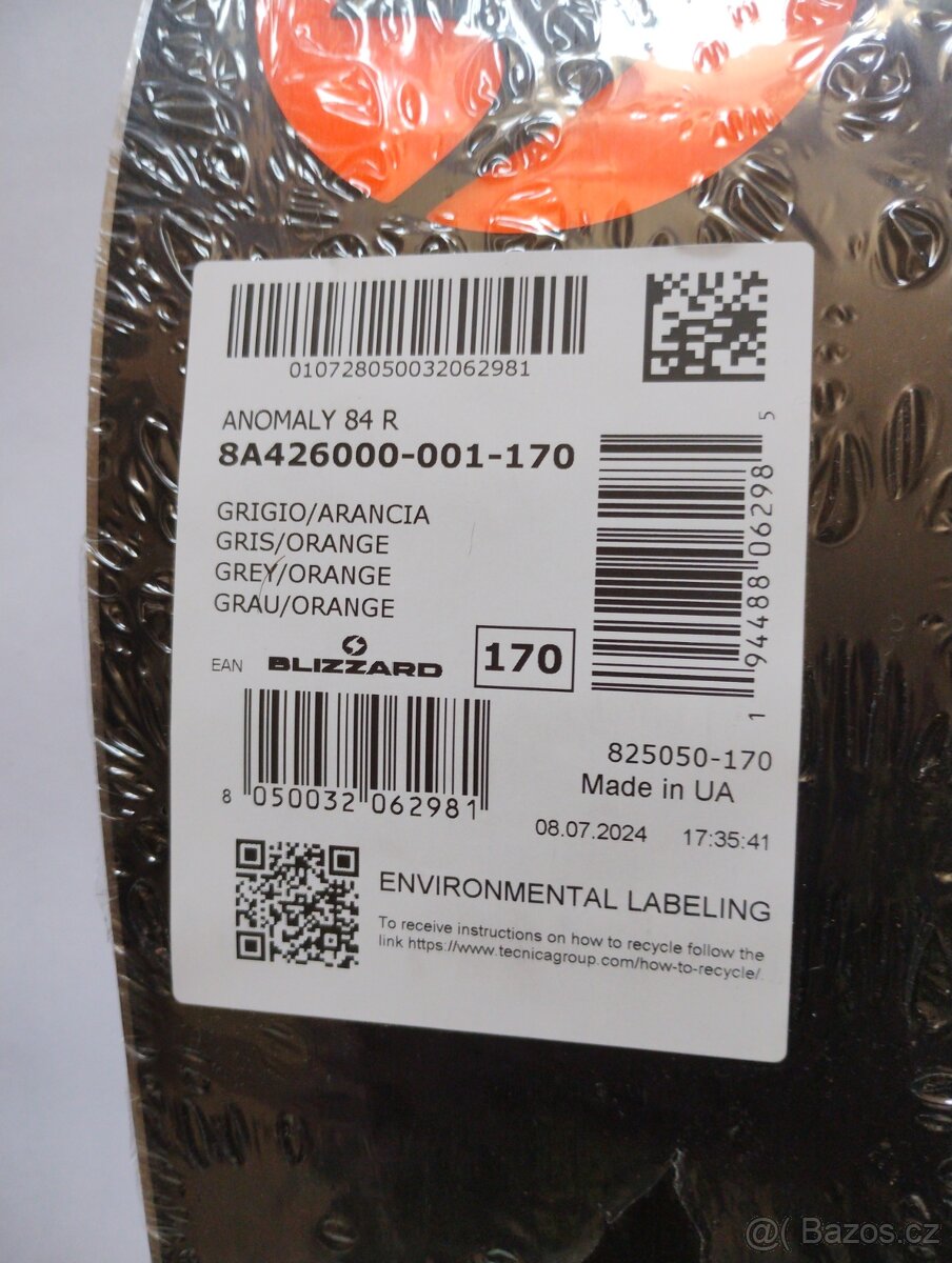 Blizzard Anomaly 84R + Marker TPC 10 DEMO, 24/25,170cm - 4