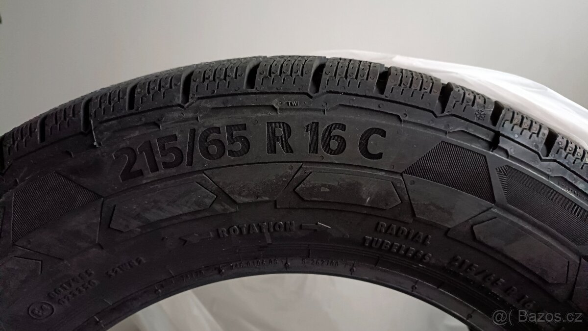 Nová zimní sada pneu Continental 215/65 r16 C - 4