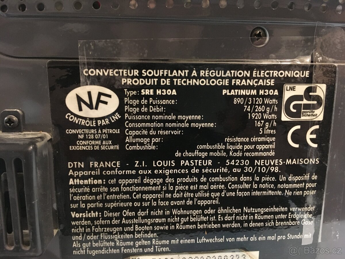 ohrievač na tekuté palivo - 4