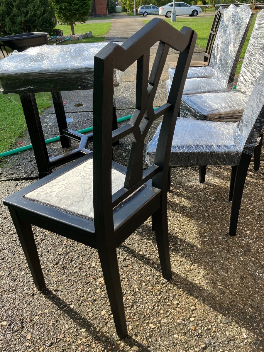 starožitný stůl a židle tzv. Gerstl - 4