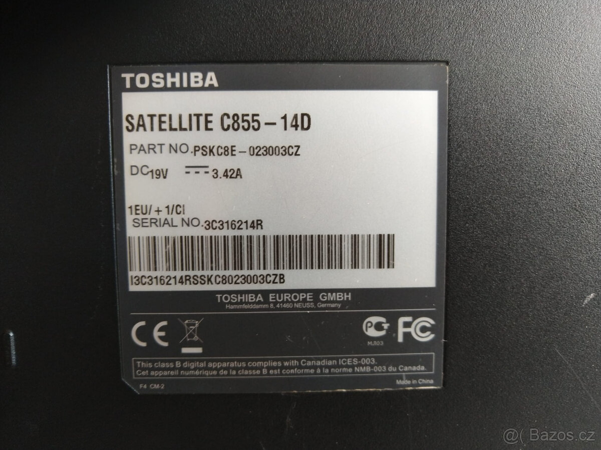 TOSHIBA Satellite C855-14D na ND - 4