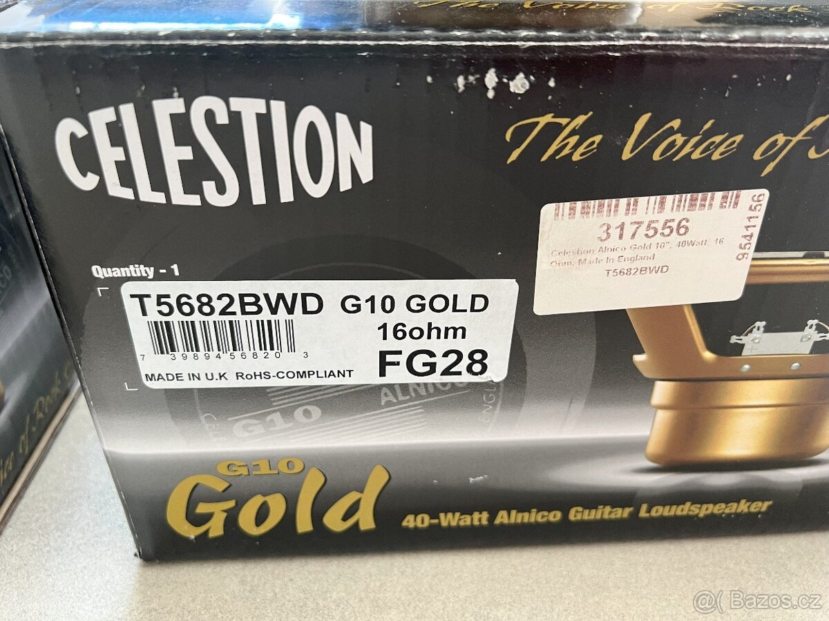 Celestion Alnico Gold 10" 16 Ohm (2ks) - 4