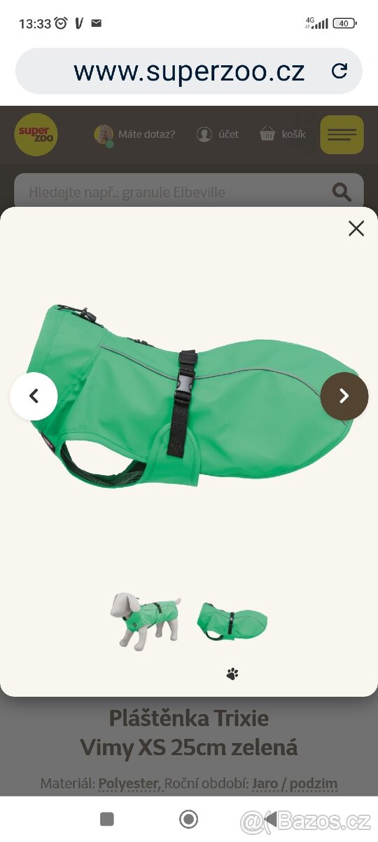 Obleček -TRIXIE VIMY XS-25 -NOVÝ - 4