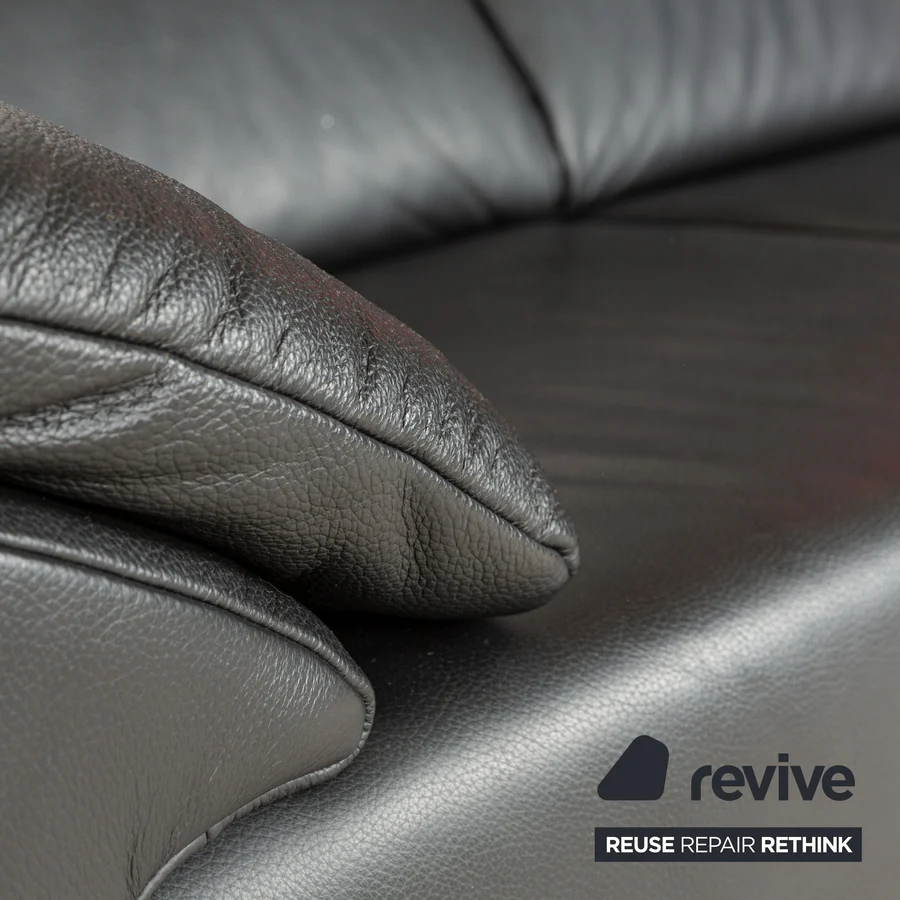 Kožená pohovka rozkládací-Ewald Schillig Brand Blues-Nová - 4