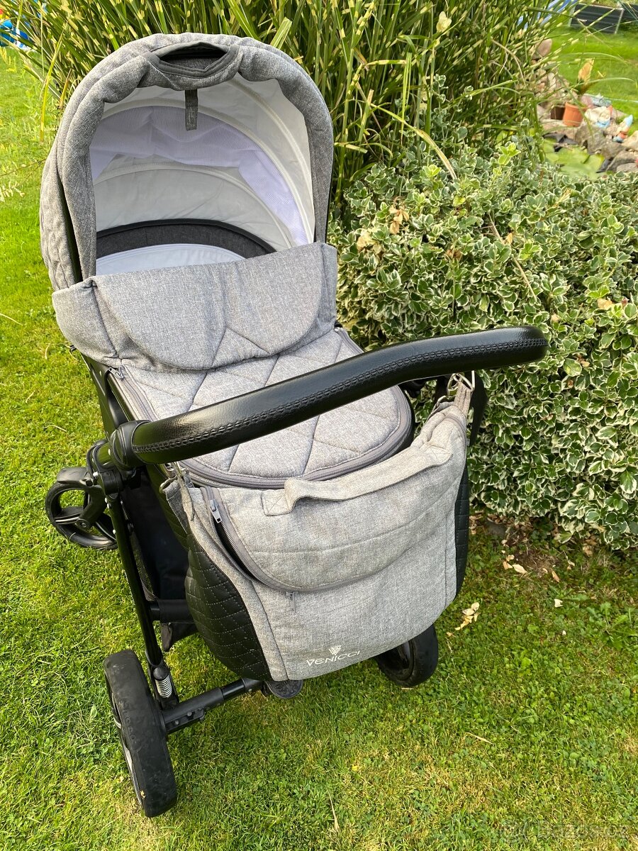 Kombinovaný kočárek venicci shadow denim grey - 4