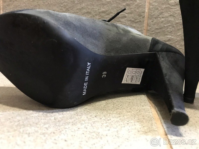 Kožené kotníčkové boty, Vel.38 - 4