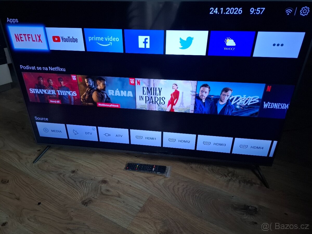 4K Smart 147cm DVB-T2 WiFi YouTube Netflix - 4