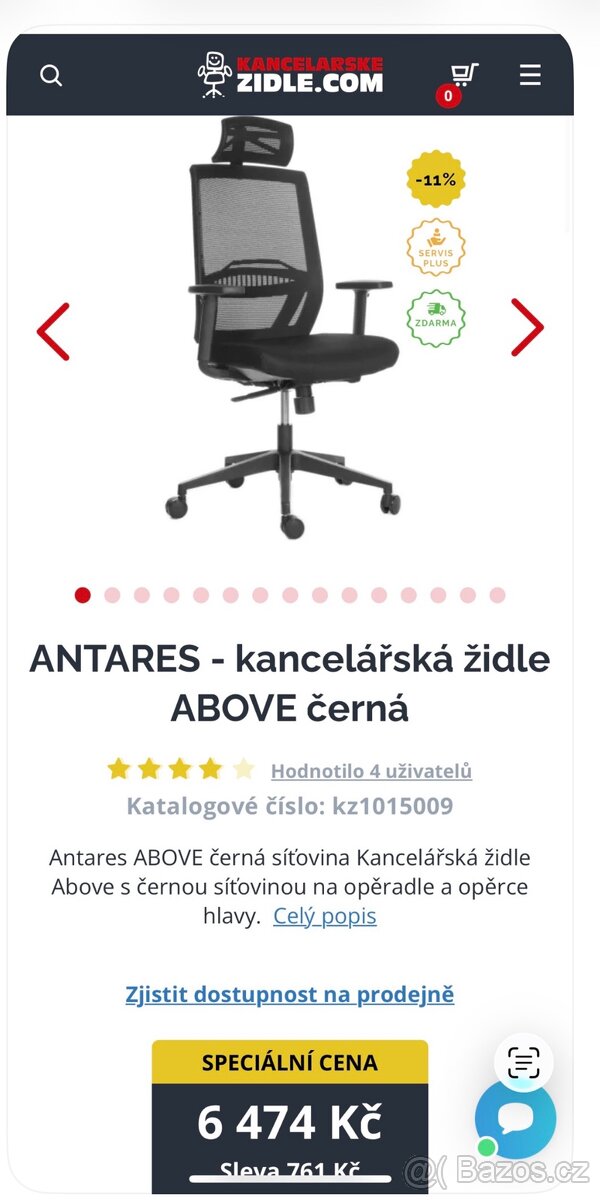 kancelářská židle Antares Above - 4