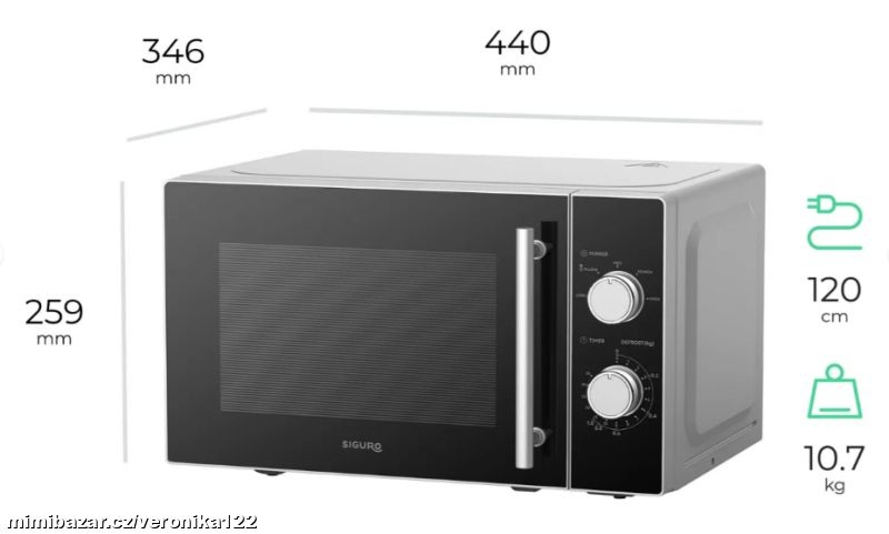 Nová mikrovlnná trouba Siguro MO-B130S Element - 4