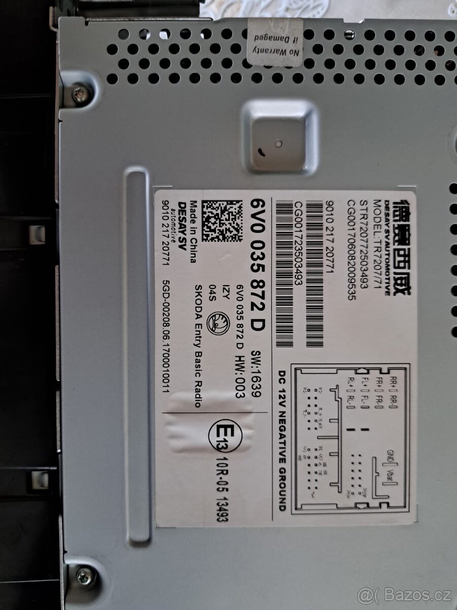 Radio Blues Fabia 3 6VO - 4