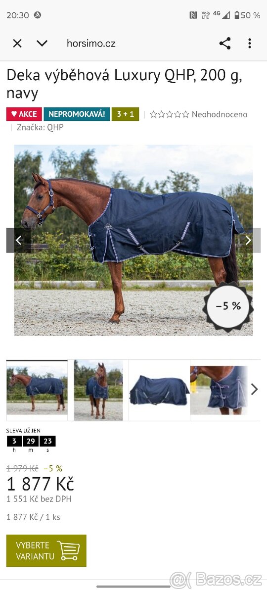 Zimní výběhová deka 130 cm 200g - 4